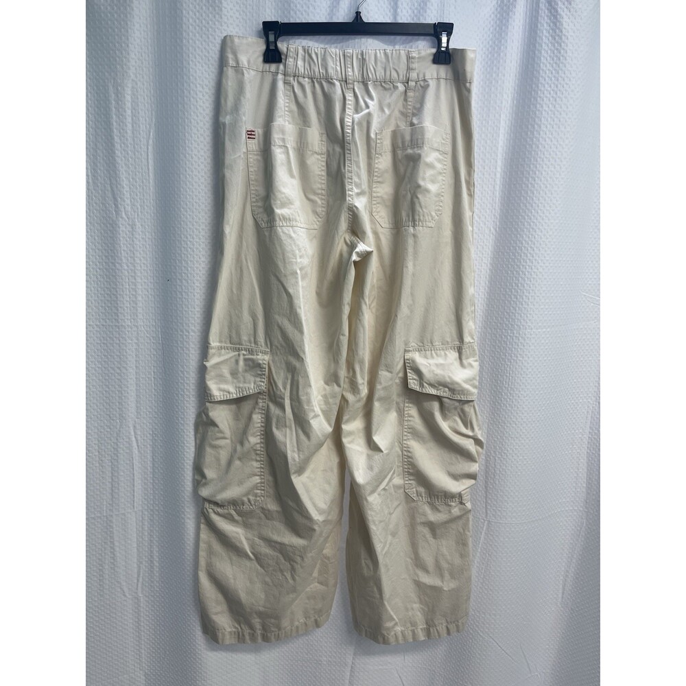 BDG Urban Outfitters Ivory High rise Wide Leg Baggy Cargo Pants Y2K 10 - Picture 2 of 7